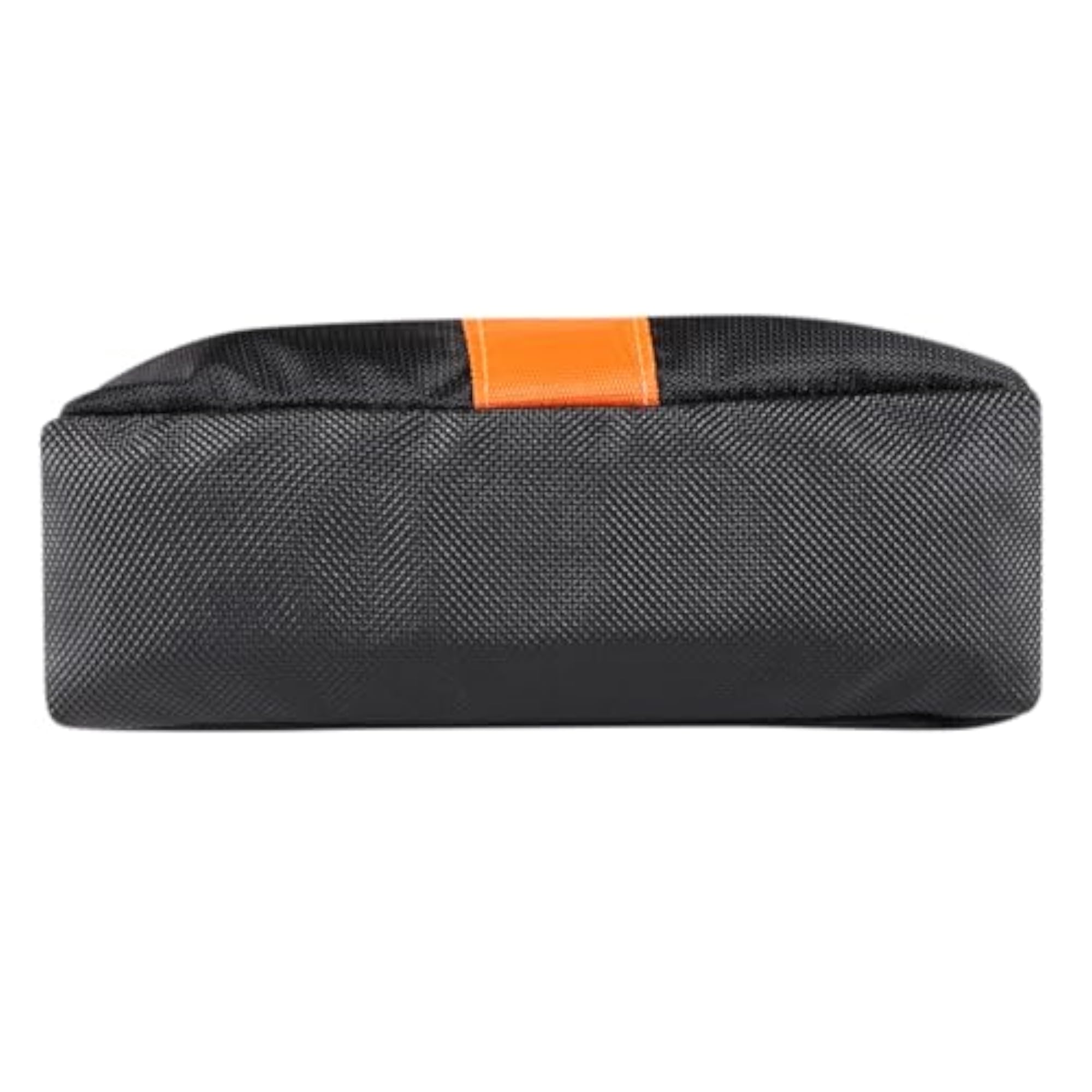 Black and Orange Crossbody Messenger Bag with Adjustable Strap